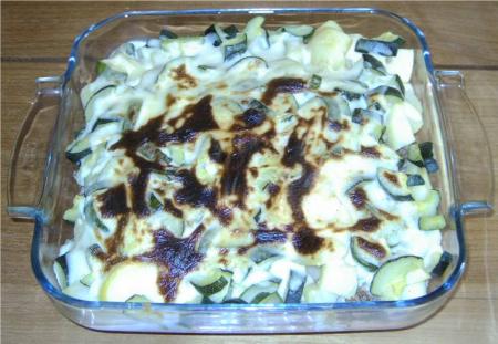 Gratin de courgettes au boeuf 